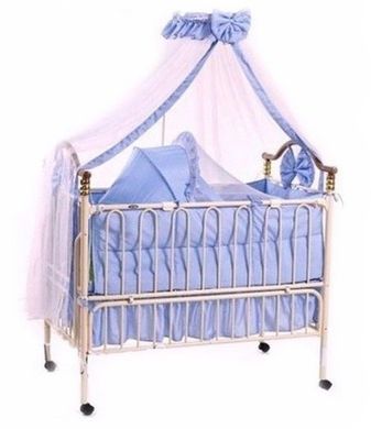 Детская кроватка Geoby TLY-632R-В80, синий