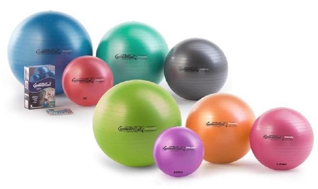 М'яч Gymnastik Ball LEDRAGOMMA Maxafe, діам. 75 см, яскраво зелений