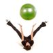 М'яч Gymnastik Ball LEDRAGOMMA Maxafe, діам. 75 см, яскраво зелений