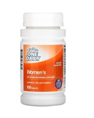 One Daily, мультивітамінова і мультимінеральна добавка для жінок, 21st Century, 100 таблеток, CEN-27308