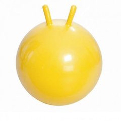 Гімнастичний м'яч з ріжками ТРІВЕС M-345, діам. 45 см, жовтий