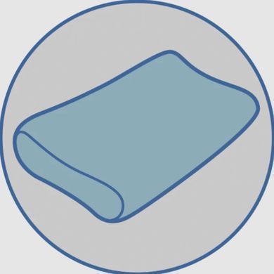 Ортопедическая подушка с эффектом памяти для взрослых Olvi Хмаринка J2524G, серая, велюр, 49х33х11см