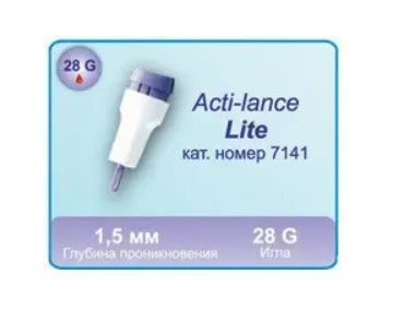 Ланцет автоматичний Acti-Lance Lite 28 G, 200 шт, 7441