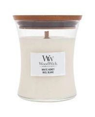 Ароматическая свеча в стакане WoodWick White honey miel blanc, 85 г, 759535