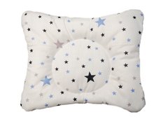 Дитяча подушка-метелик Лежебока з малюнком «Зоряний мікс на білому»