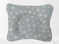 Детская подушка-бабочка Лежебока с рисунком «Звезды на сером»