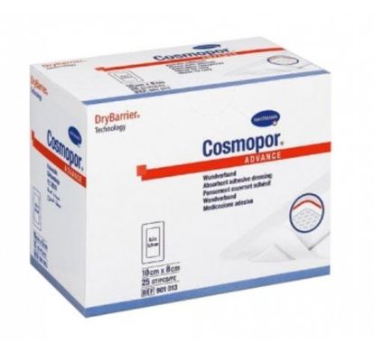 Повязка Cosmopor Advance, 7,2х5см, №25, HARTMANN, 901010