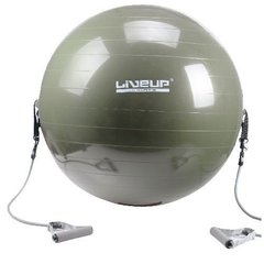 Фітбол з еспандером LiveUp Gym Ball with Expander, діам. 65 см