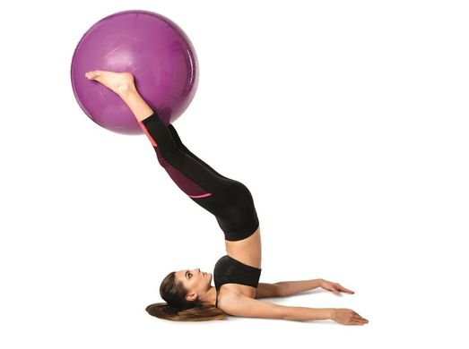 Мяч Gymnastik Ball LEDRAGOMMA Standard, диам. 42 см, фиолетовый