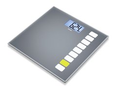 Весы напольные стеклянные BEURER GS 205, серый (Sequence)
