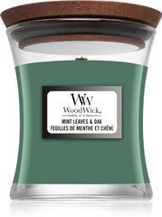 Ароматическая свеча в стакане Woodwick Mint Leaves & Oak, 85 г, 1136383