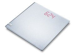Весы напольные дизайн-линия BEURER GS 40, серебристый (Magic Plain Silver)