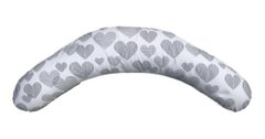 Подушка Лежебока для беременных и отдыха "Relax" с рисунком «Сердце на белом»