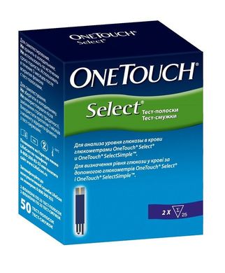 Тест-смужки One Touch Select 50 шт.
