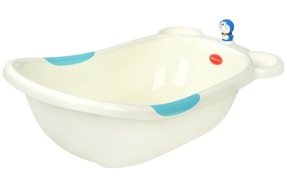Дитяча ванна зі зливом Same Toy BabaMama, білий з блакитним