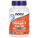 NOW Foods, рыбий жир с омега-3, 1000 мг, 180 ЭПК, 120 ДГК, 100 капсул, NOW-01650