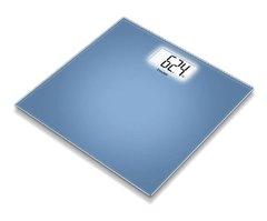 Весы напольные стеклянные BEURER GS 208, синий (Blue)