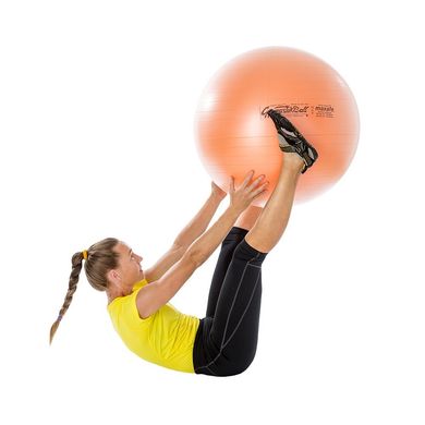 М'яч Gymnastik Ball LEDRAGOMMA Maxafe, діам. 75 см, помаранчевий
