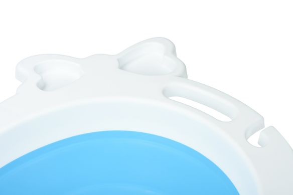Детская ванночка Same Toy BabaMama, складывающаяся, белый с голубым