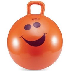 Детский фитбол с ручкой LiveUp Hopping Ball, диам. 45 см, оранжевый