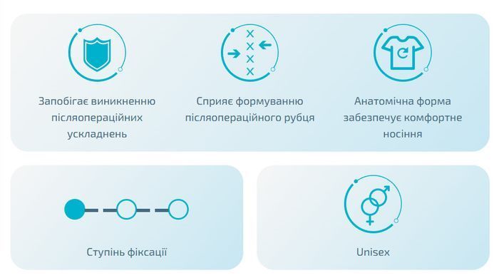 Бандаж Алком 2020 послеоперационный послеродовый эластичный, серый, 1