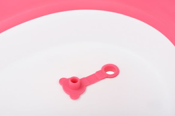 Детская ванночка Same Toy BabaMama, складывающаяся, белый с розовым
