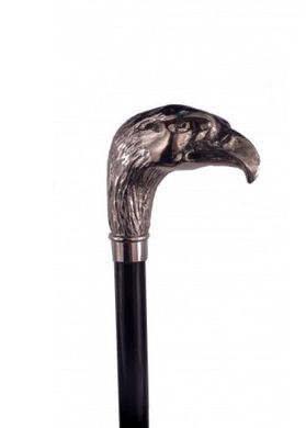 Тростина Artes, рукоять у вигляді голови орла, срібляста Garcia 604