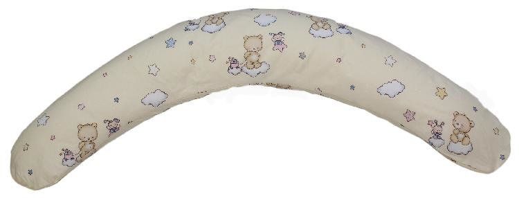 Подушка Лежебока для вагітних та відпочинку "Relax" з малюнком «Зірочки на світлому»