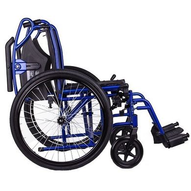 Инвалидная коляска OSD Millenium ІІІ с санитарным оснащением, ширина 45 см, голубая OSD-STB3+WC