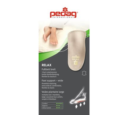 Relax- Ортопедическая каркасная полустелька-супинатор, PEDAG, 127