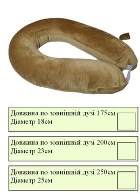 Подушка-укладка для дітей з ДЦП , довжиною 1.75 м, Лежебока, 1053, LBK-5