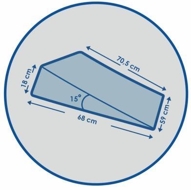 Подушка Клин Подвійний при рефлюксі з регулюванням висоти Olvi J2540 D