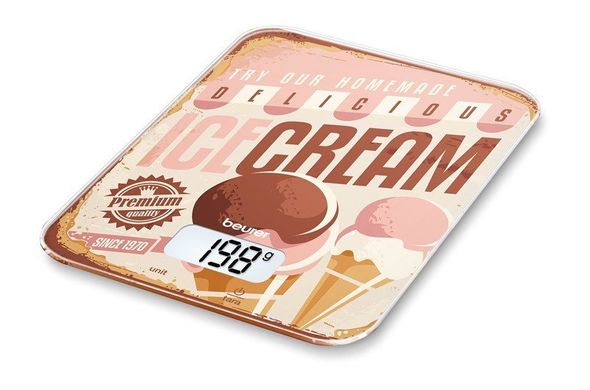 Весы кухонные BEURER KS 19, бежевый (ice-cream)