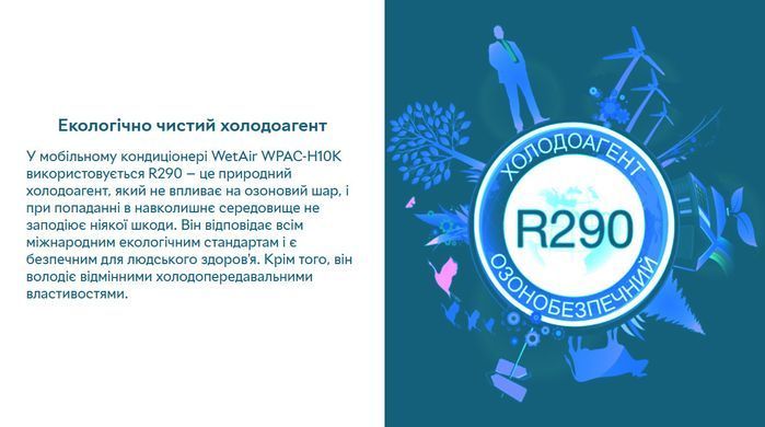 Кондиціонер мобільний WetAir WPAC-H10K