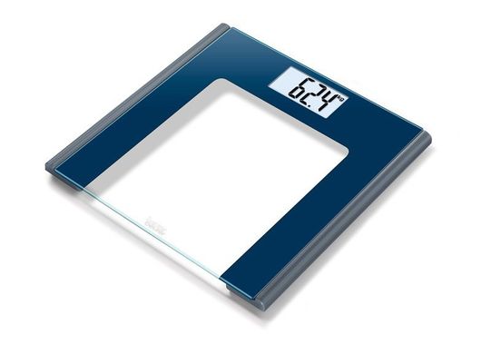 Весы напольные стеклянные BEURER GS 170, синий (Sapphire)