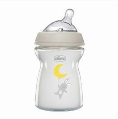 Бутылочка стекло Chicco Natural Feeling, 250 мл, 0м+, 81221.30