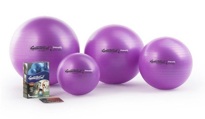 М'яч Gymnastik Ball LEDRAGOMMA Maxafe, діам. 65 см, фіолетовий