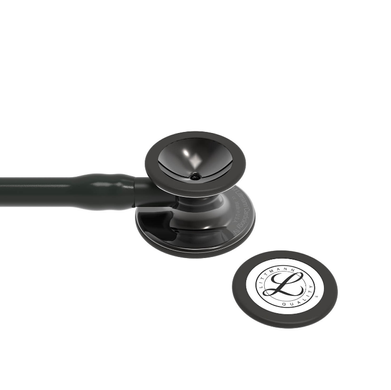 Стетоскоп Littmann Cardiology IV, черный с зеркальной головкой дымчатого цвета на черной ножке, мод. 6232