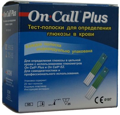 Тест-смужки ACON On Call Plus 25 шт., ac-5