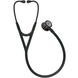 Стетоскоп Littmann Cardiology IV, черный с зеркальной головкой дымчатого цвета на черной ножке, мод. 6232