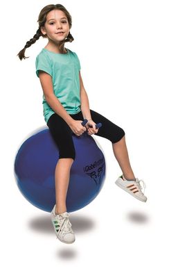 М'яч з ріжками Big Globetrotter LEDRAGOMMA, діам. 53 см, синій