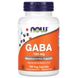 Гамма-аминомасляная кислота ГАМК, GABA 750 мг, Now Foods, 100 капсул, NOW-00089