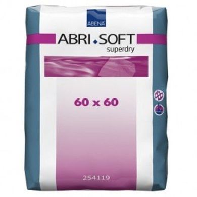Пеленки поглощающие Abri-Soft Superdry 60x60см, 1000 мл, 60 шт., ABENA, 254119