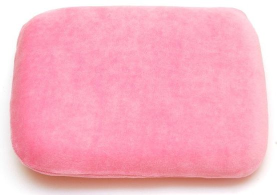 Ортопедическая подушка с эффектом памяти для новорожденных J2502 OLVI, розовый