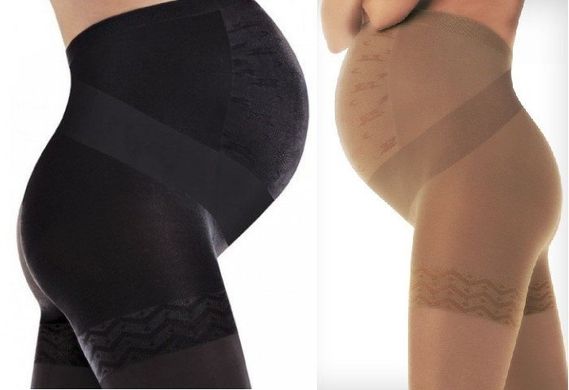 Колготки для вагітних Solidea Wonder Model Maman Ссl 1, закритий носок, чорний, 140 ден, L