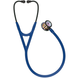 Стетоскоп Littmann Cardiology IV, темно-синій із дзеркальною головкою кольору веселки на чорній ніжці, мод. 6242