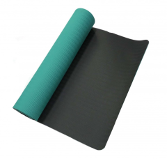 Коврик для йоги LiveUp TPE Yoga Mat, зелено-серый