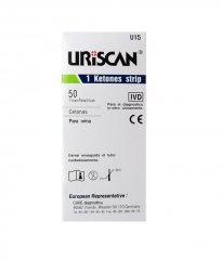 Тест-полоски Uriscan для определения ацетона в моче (U 15)