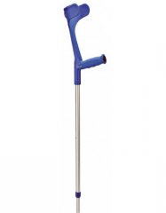 Подлокотный костыль "Extra Strong" с мягкой эргономической рукояткой, телескопический, высокий, цвет синий Ossenberg 230DSKBL